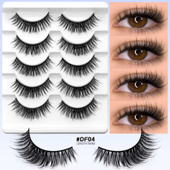 Icy Drips Cat Eye Lashes False Lashes 3D Faux Mink Lashes Fluffy Volume Strip Lashes Cat Eyelashes Lashes Fake Eyelashes Makeup