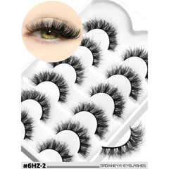False Eyelashes 3D Mink Lashes Cat Eyelashes Fluffy Wispy Volume Lashes Fake Eyelashes Natural Lashes Strips Makeup