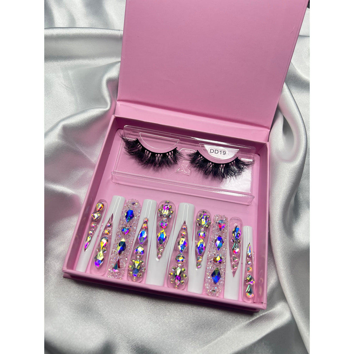 Crystal Drip Nail and Lash Set