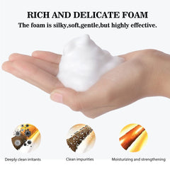 Eyelash Extension Cleanser 60 Ml + Brushes + Rinse Bottle Eyelid Foaming Cleanser, Lash Foam Shampoo for Extensions and Natural Lashes, Makeup Remover for Salon and Home Use