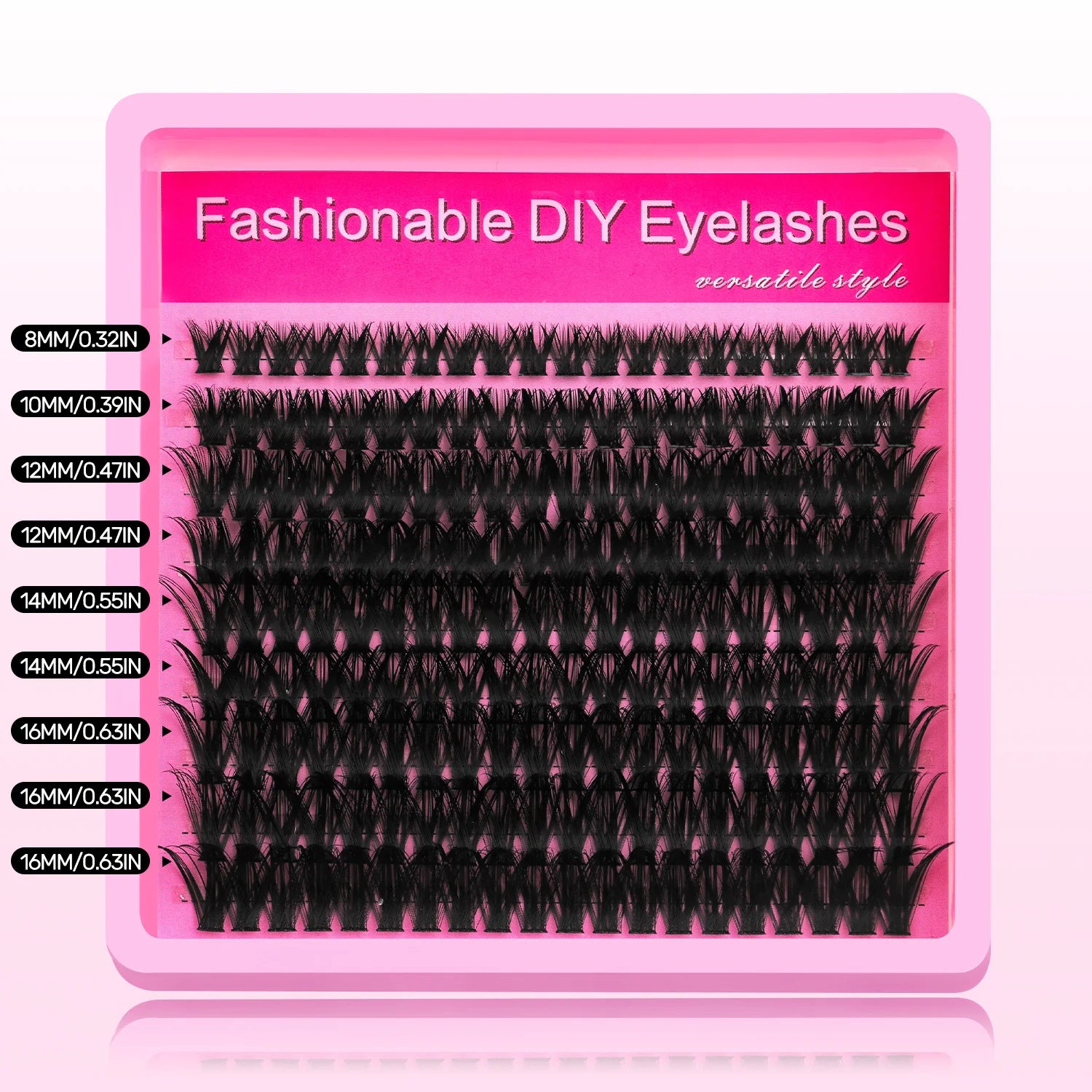 VELTRINAY Fluffy Lash Clusters Plush Thick Lashes Eyelash Extensions Volume Lash Clusters DIY Eyelashes Clusters Makeup