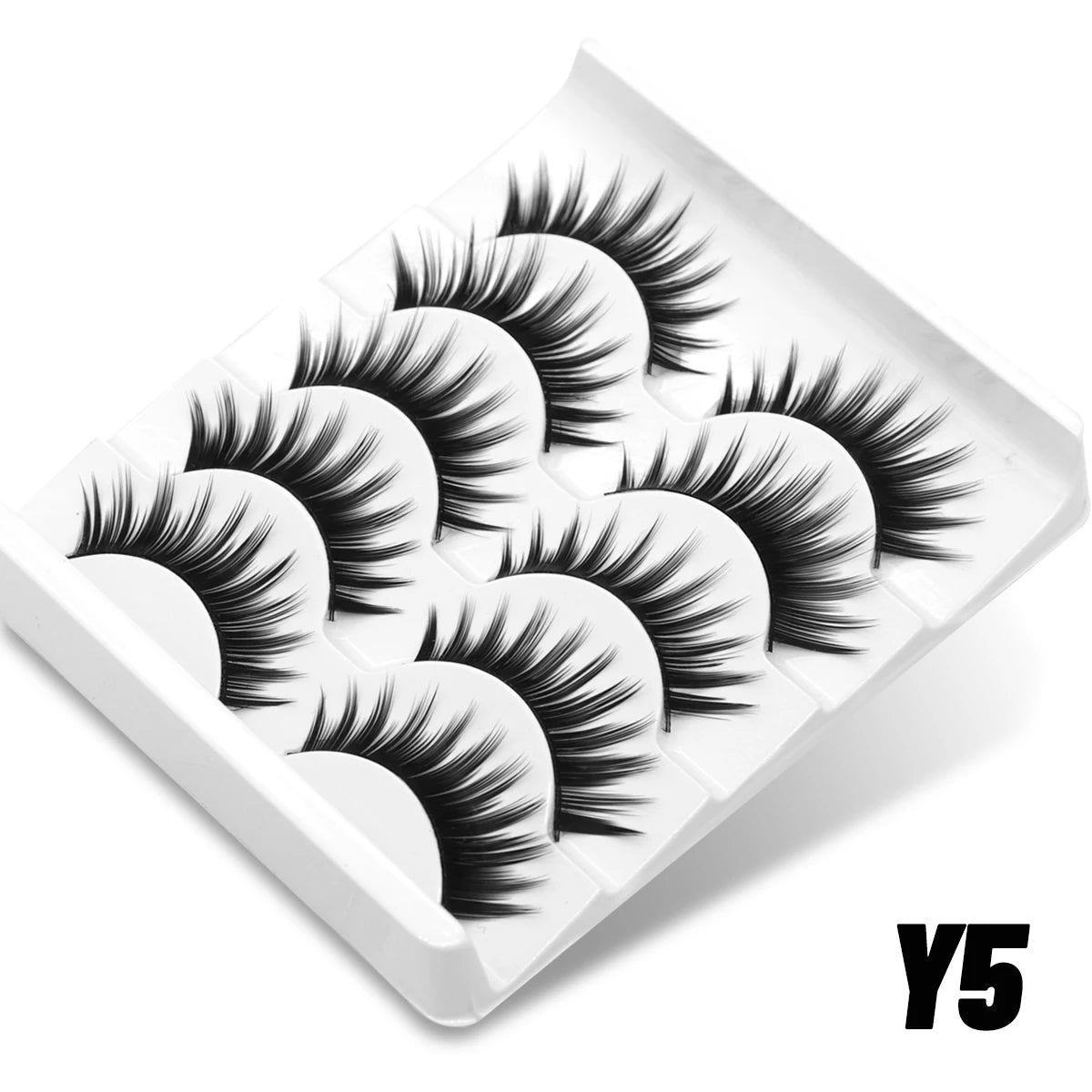 False Eyelashes 3D Mink Lashes Cat Eyelashes Fluffy Wispy Volume Lashes Fake Eyelashes Natural Lashes Strips Makeup